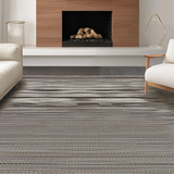 Ultra Soft Area Rug, Non Slip, Stain Resistant, Washable Area Rugs for Living Room, Bedroom, Contemporary Hunter Stripe Aesthetic(Gray)
