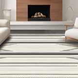 Cosy Beige and Black Symmetry(Beige)