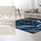 Ultra Soft Area Rug, Non Slip, Stain Resistant, Washable Area Rugs for Living Room, Bedroom, Mystic Kraken Sea Beast Carpet(Blue)