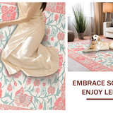 Vibrant Ogee Coral Motif(Pink)