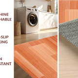 Ultra Soft Area Rug, Non Slip, Stain Resistant, Washable Area Rugs for Living Room, Bedroom, Elegant Minimalist Earthy Palette(Orange)