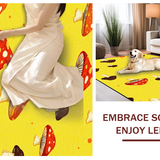 Ultra Soft Area Rug, Non Slip, Stain Resistant, Washable Area Rugs for Living Room, Bedroom, Charming Child-Friendly Decor Element(Yellow)