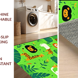 Playful Round Safari Illusion(Green)