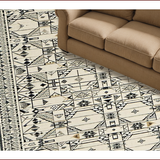 Ultra Soft Area Rug, Non Slip, Stain Resistant, Washable Area Rugs for Living Room, Bedroom, Elegant Geometric Diamond Arrangement(Gray)