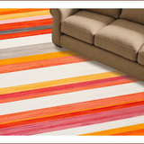 Ultra Soft Area Rug, Non Slip, Stain Resistant, Washable Area Rugs for Living Room, Bedroom, Cozy Earthy Tones Geometric Fusion(Red)