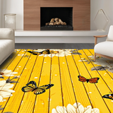 Vibrant Sunflower and Wood Aesthetic(Yellow)