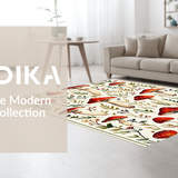 Elegant Watercolor Botanical Motif(White)