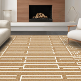 Vintage Diamond Textured Visual Appeal(Beige)