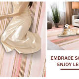 Ultra Soft Area Rug, Non Slip, Stain Resistant, Washable Area Rugs for Living Room, Bedroom, Stylish Contemporary Blush Color Palette(Pink)