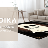 Ultra Soft Area Rug, Non Slip, Stain Resistant, Washable Area Rugs for Living Room, Bedroom, Cute Spooky Character Style Mat(White)