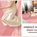 Ultra Soft Area Rug, Non Slip, Stain Resistant, Washable Area Rugs for Living Room, Bedroom, Soft Boho Floral Bedroom Rug(Pink)