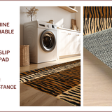 Ultra Soft Area Rug, Non Slip, Stain Resistant, Washable Area Rugs for Living Room, Bedroom, Stylish Rustic Tiger Aesthetic(Brown)