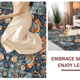 Elegant Distressed Geometric Arrangement(Blue)