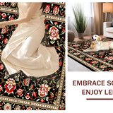 Whimsical Colorful Floral Accents(Black)