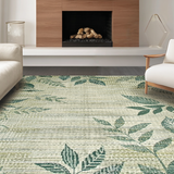 Contemporary Plush Green Vibe(Beige)