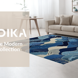 Artistic Layered Fiber Visual Delight(Blue)