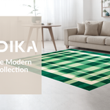 Delicate Ivory and Green Grid Layout(Green)