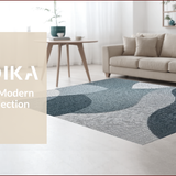 Ultra Soft Area Rug, Non Slip, Stain Resistant, Washable Area Rugs for Living Room, Bedroom, Neutral Abstract Living Room Low Pile Carpet(Gray)