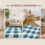 Chic Windowpane Check Aesthetic(Beige)