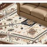 Ultra Soft Area Rug, Non Slip, Stain Resistant, Washable Area Rugs for Living Room, Bedroom, Boho Ivory Brown Living Room Shag Rug(Beige)