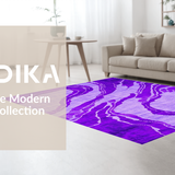 Ultra Soft Area Rug, Non Slip, Stain Resistant, Washable Area Rugs for Living Room, Bedroom, Trendy Soft Textured Expression(Purple)