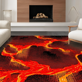 Contemporary Flame Inspired Artwork(Red)
