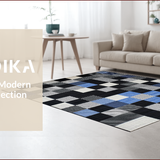 Contemporary Minimalist Checkered Style(Black)
