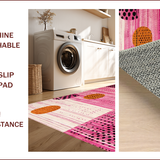 Ultra Soft Area Rug, Non Slip, Stain Resistant, Washable Area Rugs for Living Room, Bedroom, Stylish Whimsical Cheetah Pattern(Pink)