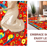 Artistic Rustic Floral Textures(Red)