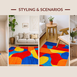 Artistic Colorful Curvilinear Style(Red)