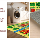 Ultra Soft Area Rug, Non Slip, Stain Resistant, Washable Area Rugs for Living Room, Bedroom, Kids Traffic Play Mat(Red)