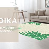 Ultra Soft Area Rug, Non Slip, Stain Resistant, Washable Area Rugs for Living Room, Bedroom, Playful Earth Tones Animal Motif(Green)