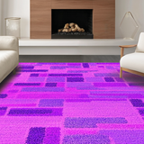 Ultra Soft Area Rug, Non Slip, Stain Resistant, Washable Area Rugs for Living Room, Bedroom, Whimsical Script with Elegant Flair(Purple)