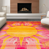 Vibrant Abstract Sunburst Aesthetic(Pink)