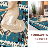 Luxurious Geometric Tiled Arrangement(Blue)