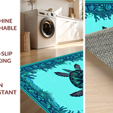 Ultra Soft Area Rug, Non Slip, Stain Resistant, Washable Area Rugs for Living Room, Bedroom, Dynamic Coral Garden Details(Blue)