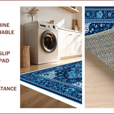 Ultra Soft Area Rug, Non Slip, Stain Resistant, Washable Area Rugs for Living Room, Bedroom, Versatile Boys Bedroom High Traffic Area Rug(Blue)