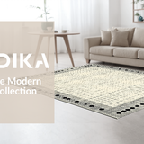 Lively Patterned Textile Statement(Beige)