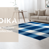 Contemporary Space Dyed Plaid Visual(Blue)