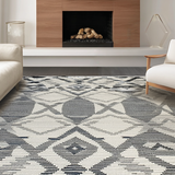 Chic High Low Trellis Design(Gray)