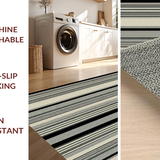Ultra Soft Area Rug, Non Slip, Stain Resistant, Washable Area Rugs for Living Room, Bedroom, Rustic Minimalist Geometric Lines(Beige)