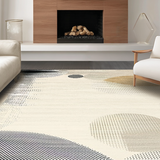 Ultra Soft Area Rug, Non Slip, Stain Resistant, Washable Area Rugs for Living Room, Bedroom, Whimsical Textured Bubble Aesthetic(Beige)