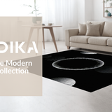 Chic Solid Black Contemporary(Black)