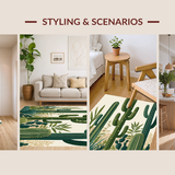 Earthy Tones Square Decor(Green)