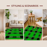 Stylish Green Buffalo Check Style(Green)