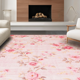 Ultra Soft Area Rug, Non Slip, Stain Resistant, Washable Area Rugs for Living Room, Bedroom, Elegant Cozy Furry Accent(Pink)