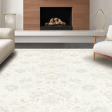 Ultra Soft Area Rug, Non Slip, Stain Resistant, Washable Area Rugs for Living Room, Bedroom, Luxurious Gentle Round Visual Appeal(Beige)