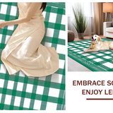 Fresh White Abstract Composition(Green)