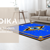 Elegant Gold Geometric Entrance(Blue)