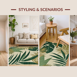 Vibrant Floral Safari Motif(Beige)